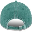 verstellbare-grune-curved-cap-9twenty-washed-contrast-der-oakland-athletics-mlb-von-new-era