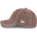 casquette-courbee-marron-ajustable-9twenty-washed-contrast-san-diego-padres-mlb-new-era