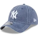 casquette-courbee-grise-ajustable-9twenty-washed-contrast-new-york-yankees-mlb-new-era