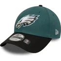 cappellino-curvo-verde-e-nero-regolabile-9forty-the-league-dei-philadelphia-eagles-nfl-di-new-era