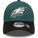 cappellino-curvo-verde-e-nero-regolabile-9forty-the-league-dei-philadelphia-eagles-nfl-di-new-era