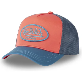 Casquette trucker rouge et bleue BLFL Von Dutch