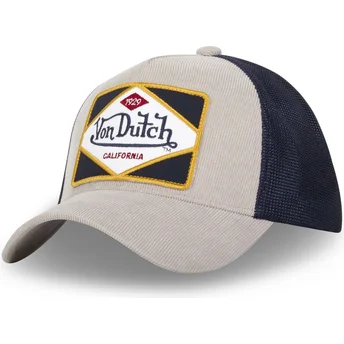 Cappellino trucker grigio e blu marino GRY di Von Dutch