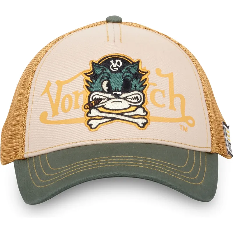 czapka-trucker-bezowo-zielona-pir-cb-von-dutch