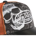 schwarze-und-orangefarbene-trucker-kappe-subl01-von-von-dutch