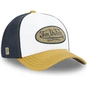 casquette-trucker-blanche-noire-et-jaune-terry04-von-dutch