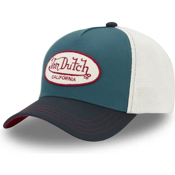 Von Dutch TERRY06 blå och vit truckerkeps