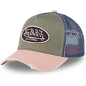 casquette-trucker-verte-bleue-et-rose-used-03-von-dutch