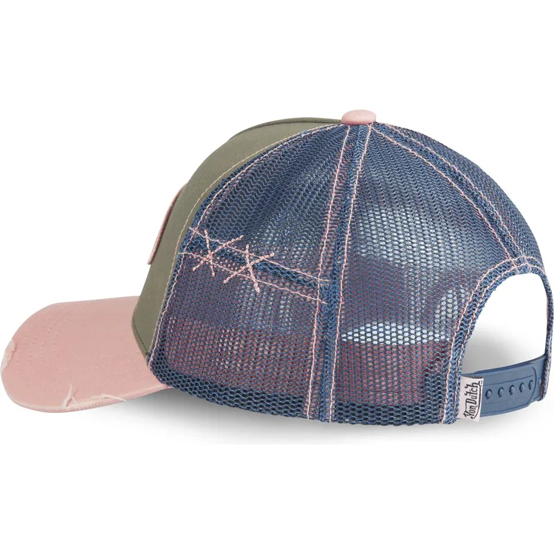 czapka-trucker-zielona-niebieska-i-rozowa-used-03-od-von-dutch