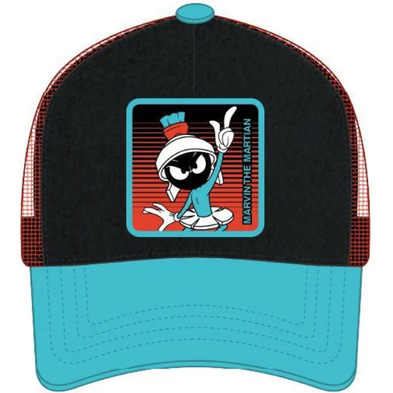 gorra-trucker-svart-och-bla-marvin-martian-loo11-mar-looney-tunes-fran-capslab