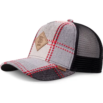 Gorra trucker grå HFT EmboCheck från Djinns