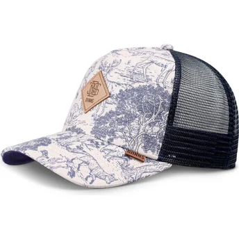 Gorra trucker azul marino HFT Deer Pattern de Djinns