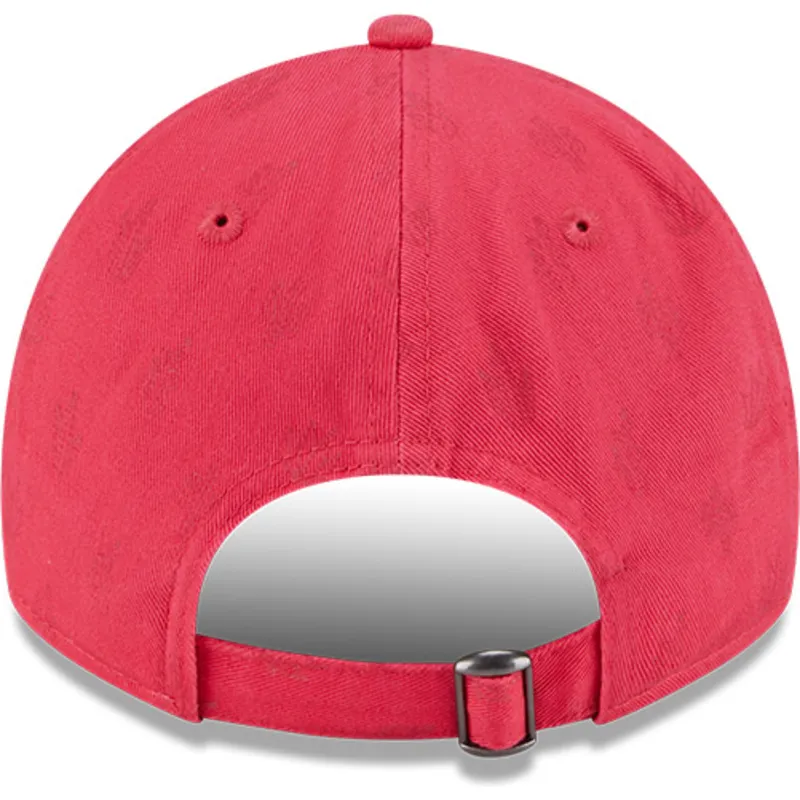 justerbar-pink-buet-kasket-til-kvinder-9twenty-pattern-spring-training-fan-pack-2025-los-angeles-dodgers-mlb-fra-new-era