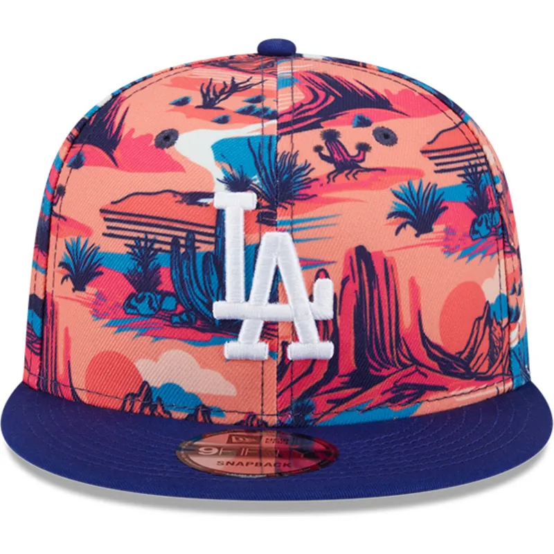 mehrfarbige-snapback-kappe-9fifty-printed-spring-training-fan-pack-2025-der-los-angeles-dodgers-mlb-von-new-era