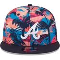 cappello-piatto-multicolore-snapback-9fifty-printed-spring-training-fan-pack-2025-di-atlanta-braves-mlb-di-new-era