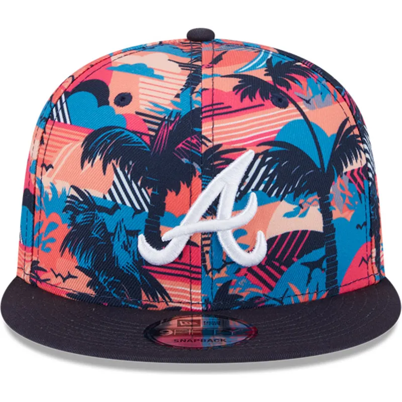 cappello-piatto-multicolore-snapback-9fifty-printed-spring-training-fan-pack-2025-di-atlanta-braves-mlb-di-new-era