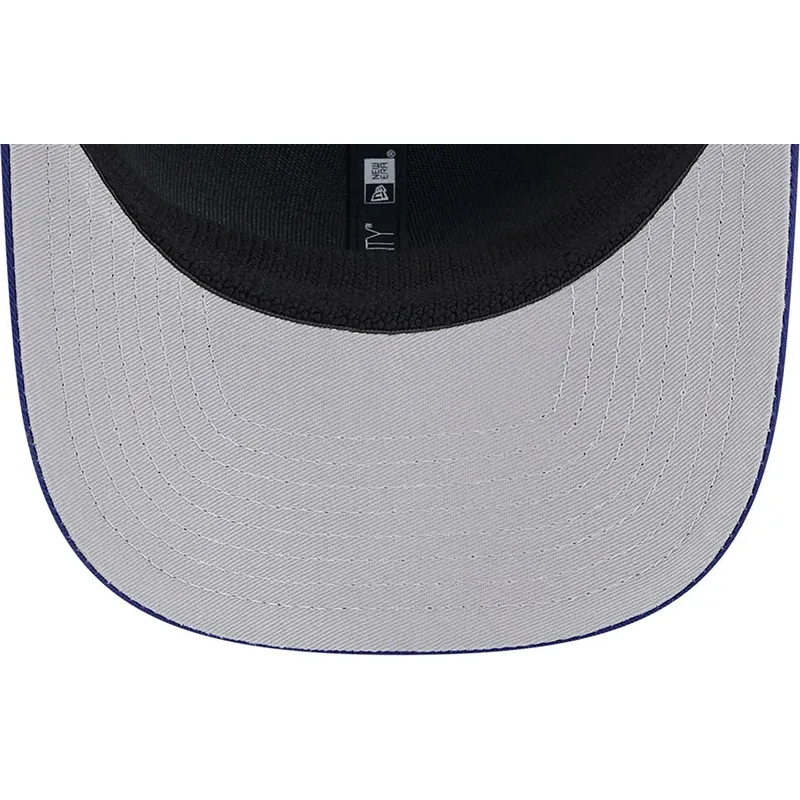 trucker-cap-blau-9seventy-stretch-snap-mesh-spring-training-fan-pack-2025-der-los-angeles-dodgers-mlb-von-new-era