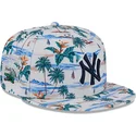 berretto-piatto-bianco-snapback-9fifty-print-spring-training-fan-pack-2025-dei-new-york-yankees-mlb-di-new-era