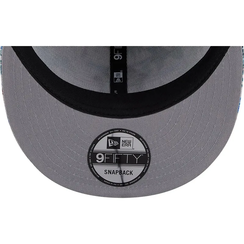 weisser-snapback-flat-cap-9fifty-print-spring-training-fan-pack-2025-der-new-york-yankees-mlb-von-new-era