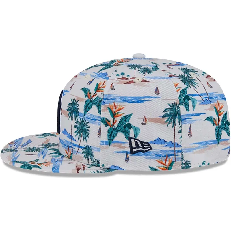 berretto-piatto-bianco-snapback-9fifty-print-spring-training-fan-pack-2025-dei-new-york-yankees-mlb-di-new-era