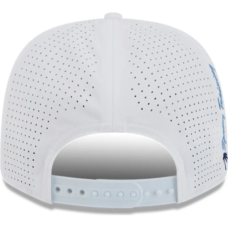 weisse-trucker-cap-9seventy-perf-spring-training-fan-pack-2025-der-tampa-bay-rays-mlb-von-new-era