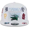 cappello-piatto-bianco-snapback-9fifty-scatter-spring-training-fan-pack-2025-con-logo-della-mlb-grapefruit-league-di-new-era