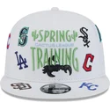cappellino-piatto-bianco-snapback-9fifty-scatter-spring-training-fan-pack-2025-con-logo-mlb-cactus-league-di-new-era