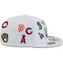 cappello-piatto-bianco-snapback-9fifty-scatter-spring-training-fan-pack-2025-di-mlb-cactus-league-logo-di-new-era