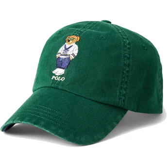 Cappellino curvo verde regolabile Classic Sport Polo Bear di Polo Ralph Lauren
