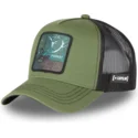 capslab-deer-forest-for2-beasts-green-and-black-trucker-hat