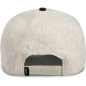 bezowo-czarna-czapka-z-daszkiem-snapback-skorpion-deadly-lethal-linen-rugged-comfort-the-farm-od-goorin-bros