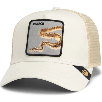 Goorin Bros. Snake Menace Deadly Companion Core Canvas The Farm Beige Trucker Hat