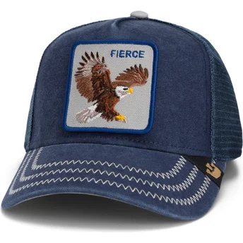 Marinblå truckerkeps med örn Fierce Bird Of Prey Core Canvas The Farm från Goorin Bros.