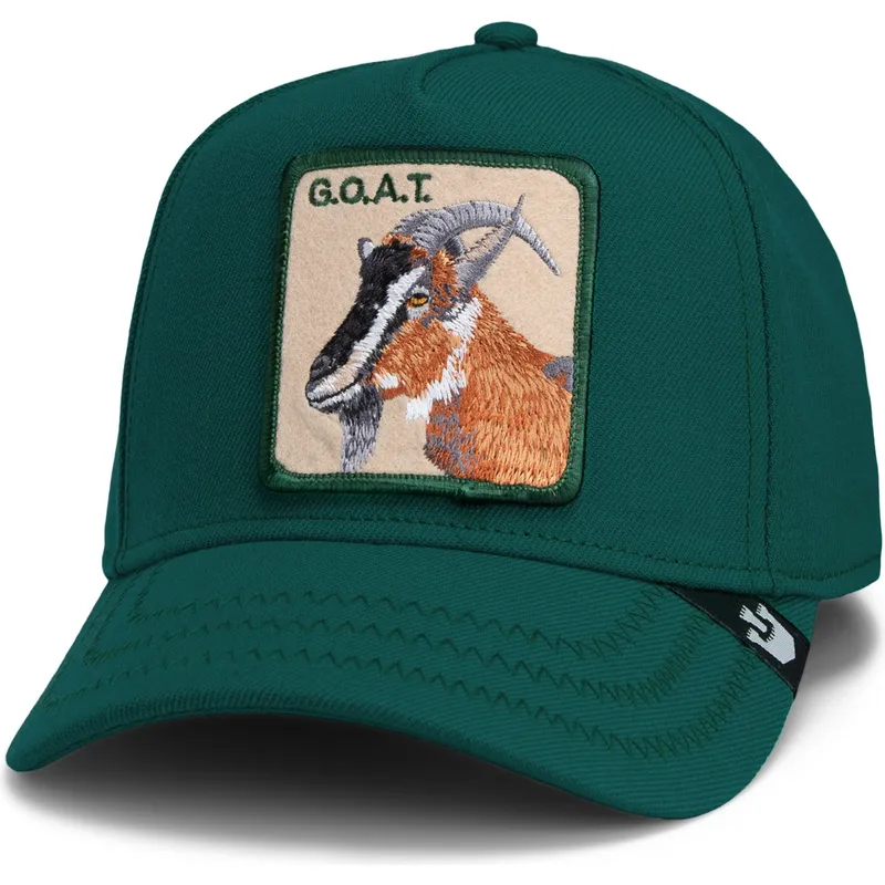 zielona-czapka-z-zakrzywionym-daszkiem-snapback-koza-goat-greatest-field-100-the-farm-od-goorin-bros