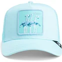 casquette-trucker-bleue-flamant-mirage-squad-chroma-wave-the-farm-goorin-bros