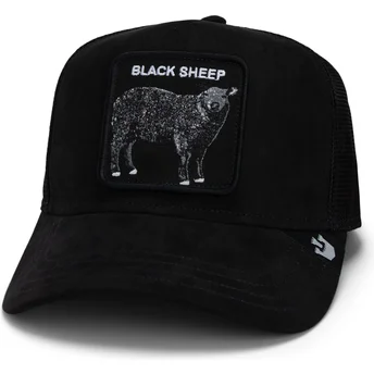 Cappellino trucker nero pecora The Suede Sheep Global Core Micro Suede The Farm di Goorin Bros.