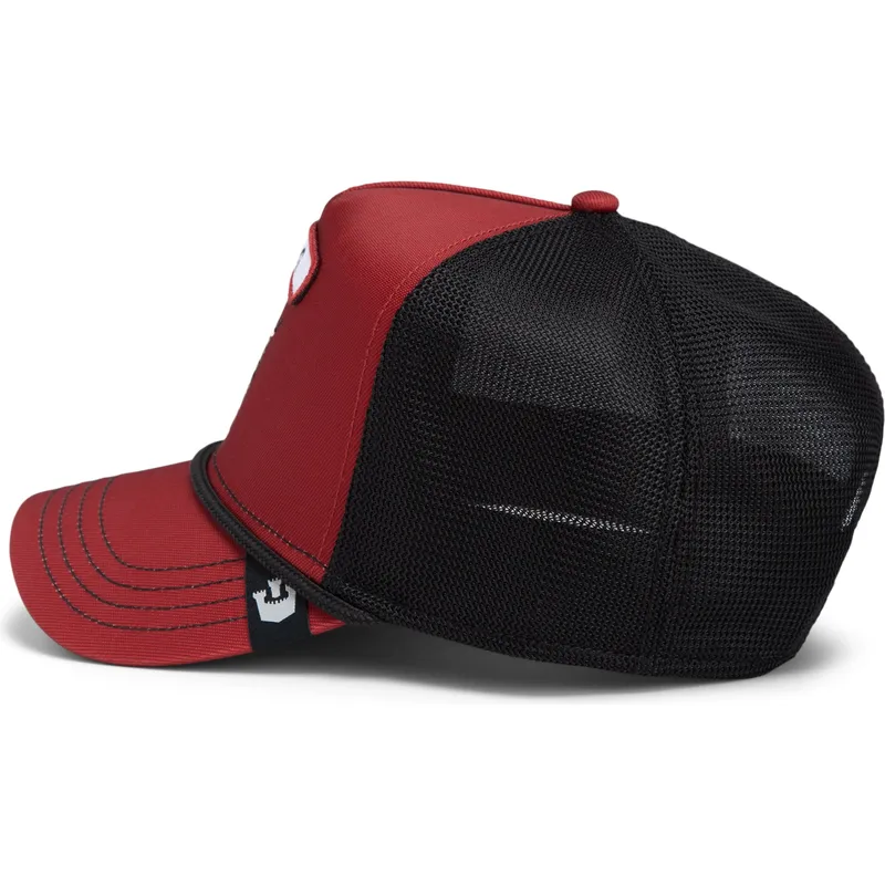 trucker-kasket-rod-og-sort-tyr-gb2-raging-bull-the-rocker-the-farm-fra-goorin-bros