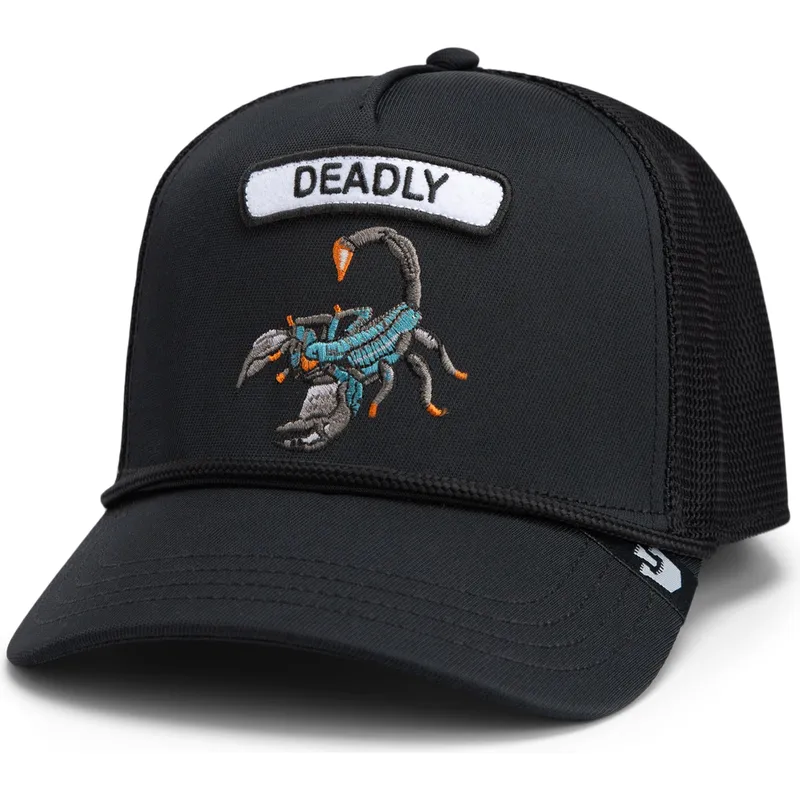 gorra-trucker-sort-skorpion-gb2-deadly-scorp-the-rocker-the-farm-fra-goorin-bros