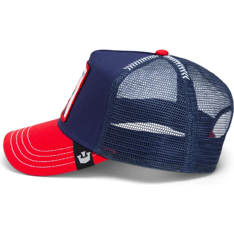 gorra-trucker-blu-navy-e-rossa-con-uccello-the-bird-fab-farm-di-goorin-bros