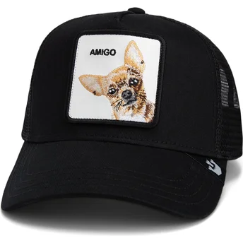 Svart trucker-keps chihuahua-hund The Amigo Core Combo The Farm från Goorin Bros.