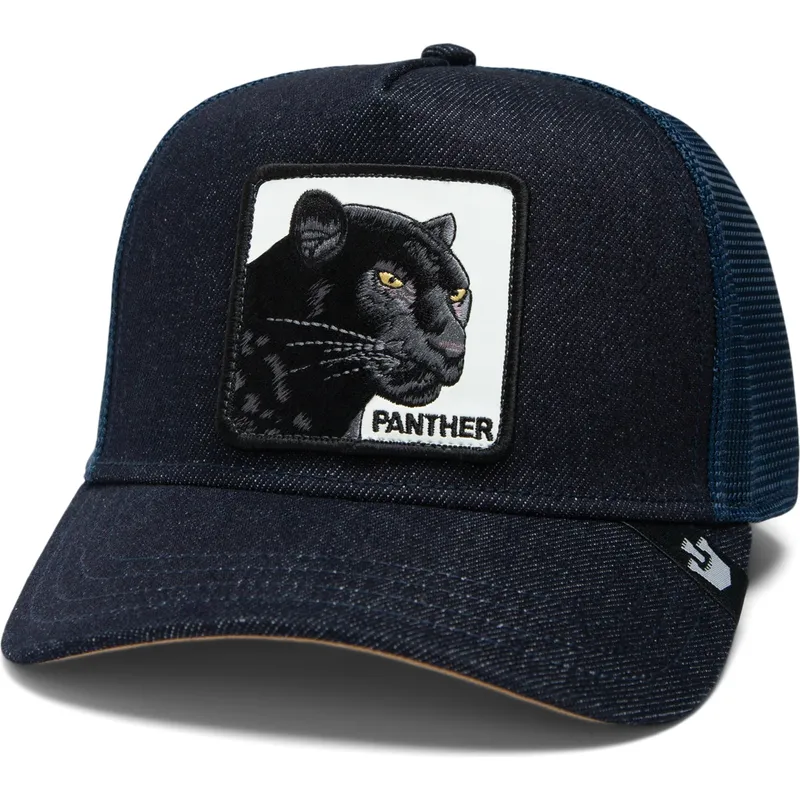 goorin-bros-the-farm-global-core-denim-the-panther-morkbla-panter-truckerkeps