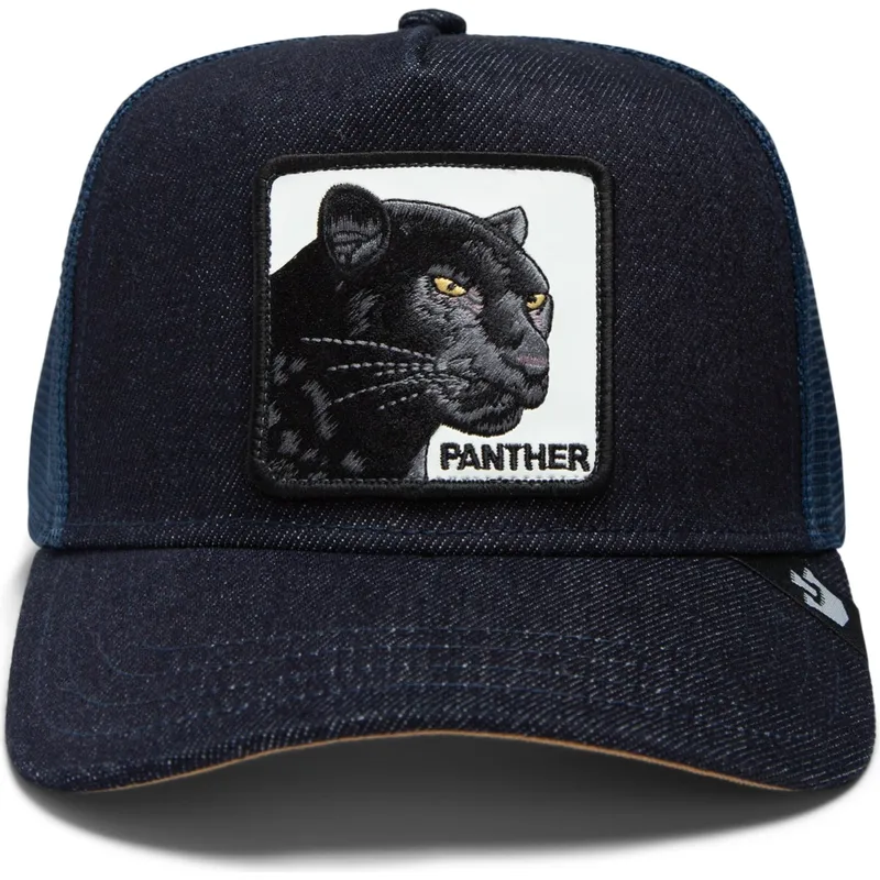 goorin-bros-the-farm-global-core-denim-the-panther-morkbla-panter-truckerkeps