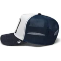 casquette-trucker-grise-et-bleue-marine-the-bandit-coyote-global-core-denim-the-farm-goorin-bros