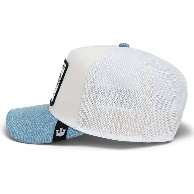 truckerkeps-vit-och-bla-tupp-cock-rooster-fan-institution-ball-club-global-core-denim-the-farm-fran-goorin-bros