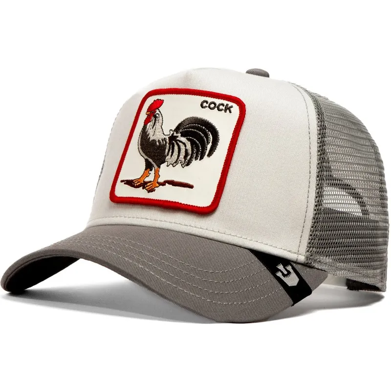 cappellino-trucker-grigio-gallo-the-cock-global-core-the-farm-di-goorin-bros