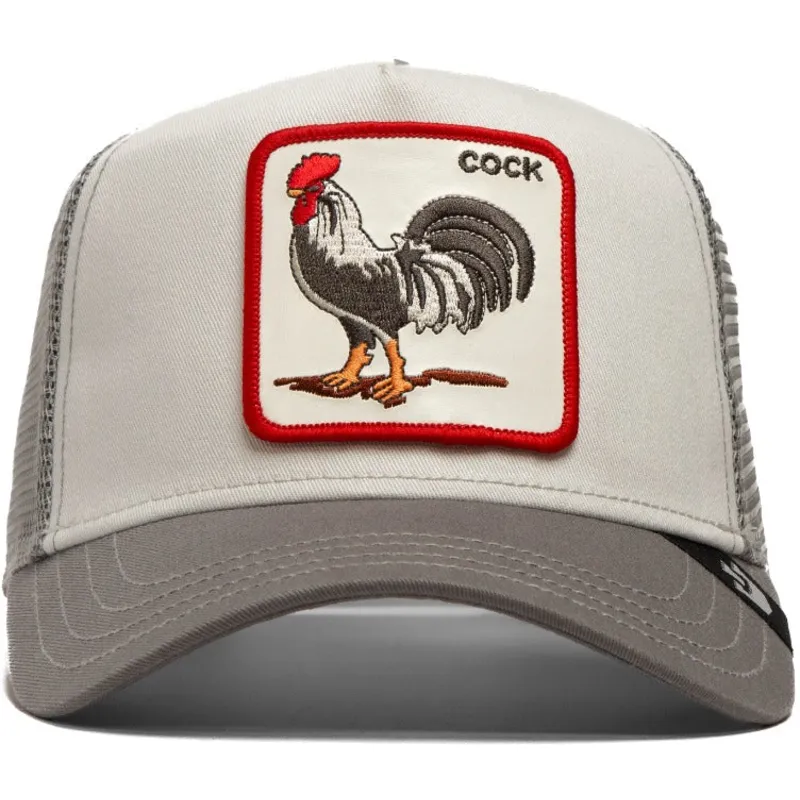 cappellino-trucker-grigio-gallo-the-cock-global-core-the-farm-di-goorin-bros
