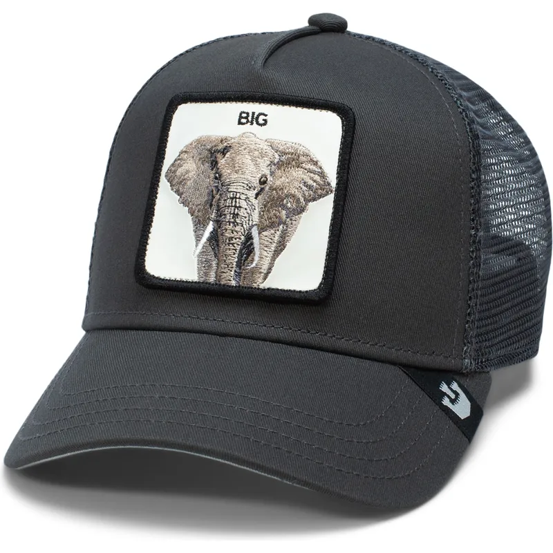 cappellino-trucker-nero-elefante-the-big-elephant-global-core-the-farm-di-goorin-bros
