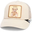 cappellino-trucker-beige-per-bambino-orsetto-cuddle-time-chroma-wave-the-farm-di-goorin-bros