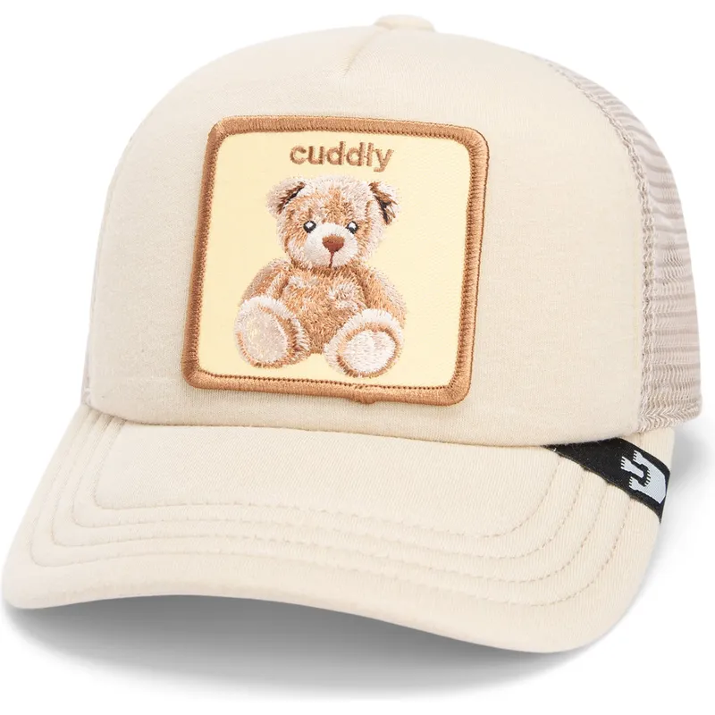 cappellino-trucker-beige-per-bambino-orsetto-cuddle-time-chroma-wave-the-farm-di-goorin-bros