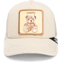 cappellino-trucker-beige-per-bambino-orsetto-cuddle-time-chroma-wave-the-farm-di-goorin-bros